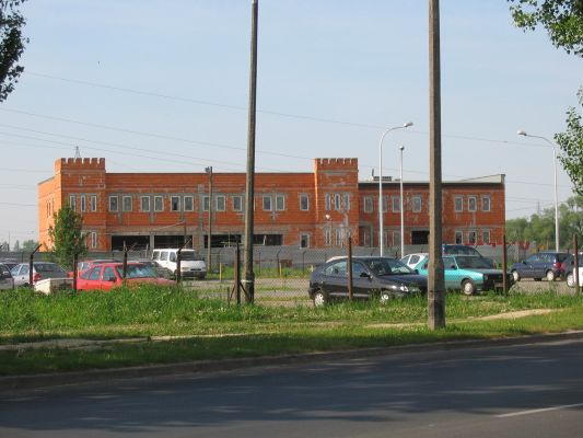 Strażnica (podczas budowy)
