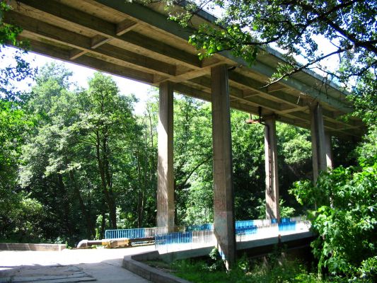 Wiadukt ul. Dobrzyńskiej z parowy
