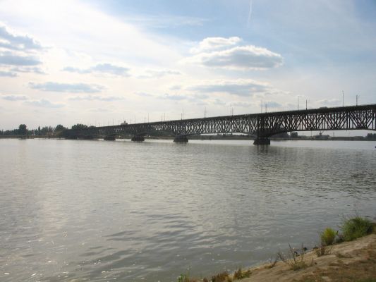 Widok na most z okolic PTW
