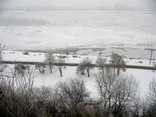 Widok na bulwar nad Wisłą
