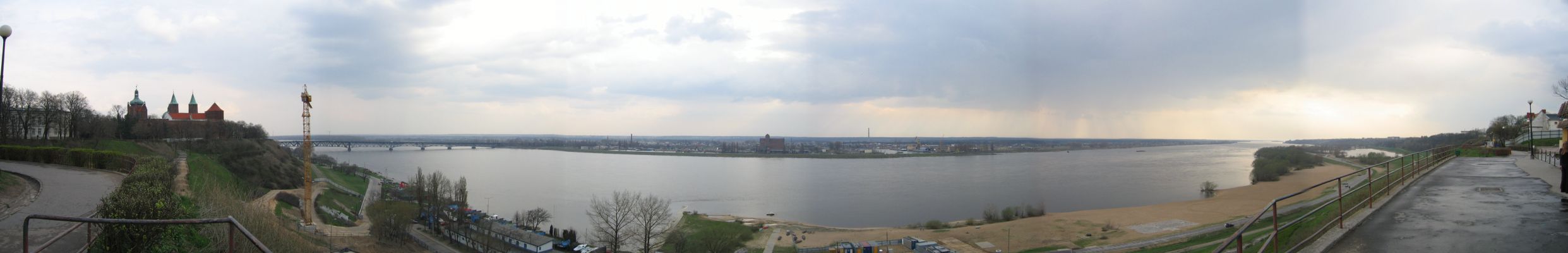 Panorama ze skarpy wiślanej
