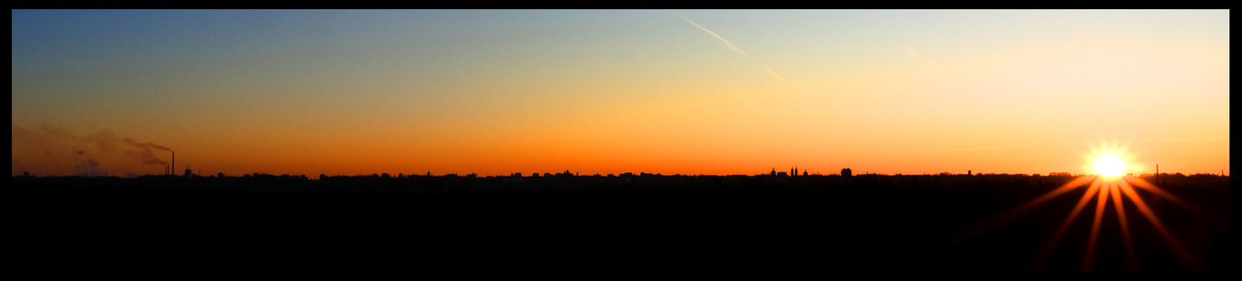 wschód słońca nad Płockiem
