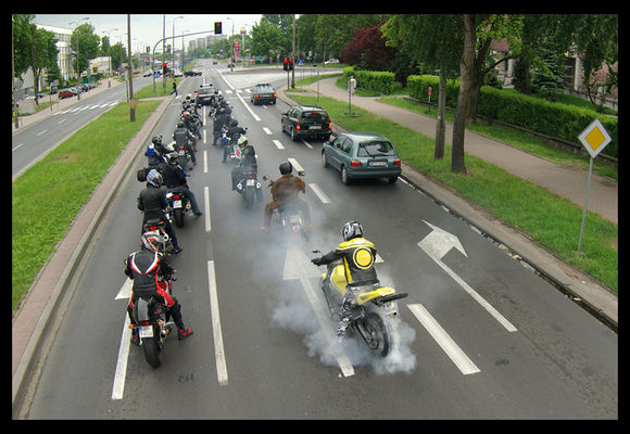 motocykliści - Al. Jachowicza
