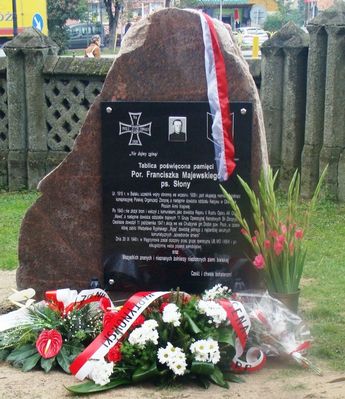 Pamięci Franciszka Majewskiego ps. "Słony" 
Bielsk. Tablicę pamięci odsłonięto w dniu 26 września 2013 r. 
Słowa kluczowe: Bielsk 