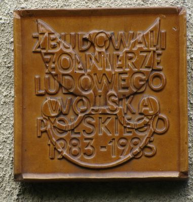 tablica umieszczony na bloku ul. Piłsudskiego
Słowa kluczowe: tablica