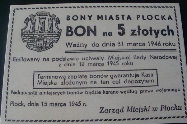 bon miasta Płocka
bon
