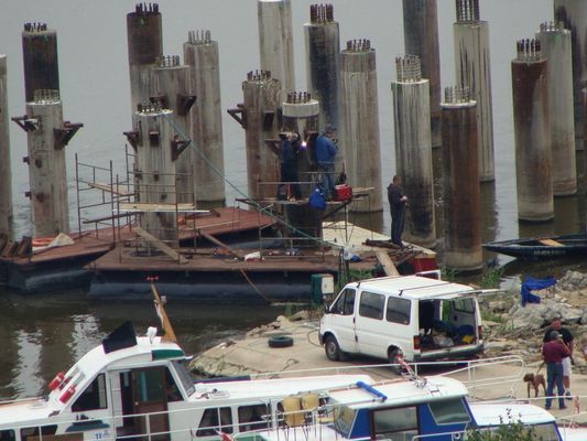 Budowa molo 
Słowa kluczowe: molo