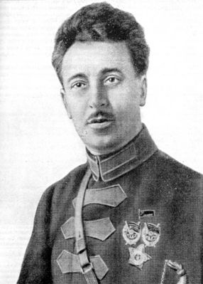 Dowódca 3 Korpusu Konnego Gaja Gaj -Chan
Zdjęcie pochodzi  z książki Janusza Szczepańskiego -  Wojna 1920 na Mazowszu i Podlasiu
Dowódca 3 Korpusu Konnego Gaja Gaj -Chan, który ze swoją bolszewicką hordą napadł na Płock 18.08.1920r
