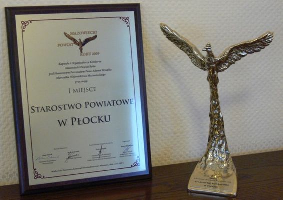 Nagroda dla powiatu płockiego
"Mazowiecki Powiat Roku 2009"

