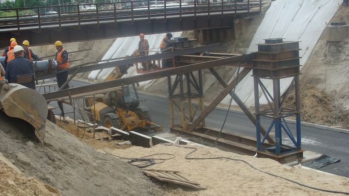 budowa wiaduktu  - Pisudskiego
