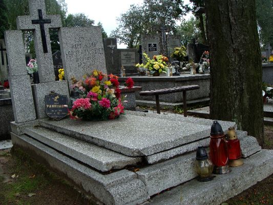 Grób bohatera wojny polsko-bolszewickiej
Porucznik Adam Pankowski bohater wojny polsko-bolszewickiej 1920r. kawaler Krzyża Virtuti Militari i Krzyża Walecznych - tak wygląda dziś miejsce jego pochówku. "Starówka Płocka" w ramach akcji "Ratujmy Płockie Powązki" zbiera środki na odnowienie tego grobu. 
Słowa kluczowe: cmentarz imielnica bohater