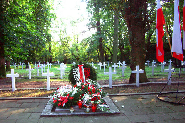 18. 08. 2007r Cmentarz wojskowy przy ulicy Norbertańskiej około godz. 17, 45
