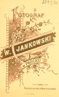 Płoccy fotografowie
Jankowski
Słowa kluczowe: fotograf