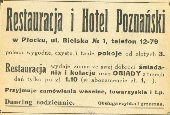 reklama
 z 1937 r.
Słowa kluczowe: reklama