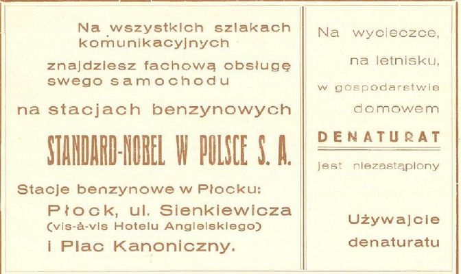 dawna reklama 2
Z publikacji "Poznaj swój kraj" - Płock Zwiedzajcie prastary gród mazowiecki

lata 30-ste
Słowa kluczowe: reklama