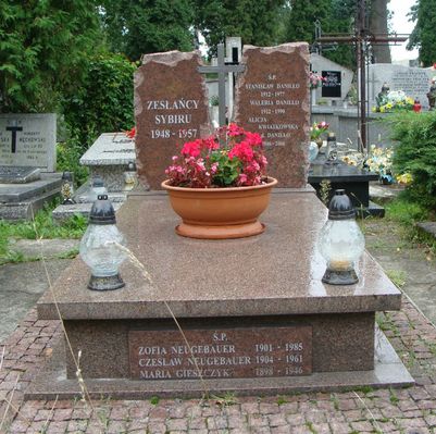 Zesłańcom Sybiru 1948 - 1957
cmentarz Kobylińskiego / płockie powązki/
Słowa kluczowe: cmentarz Kobylińskiego