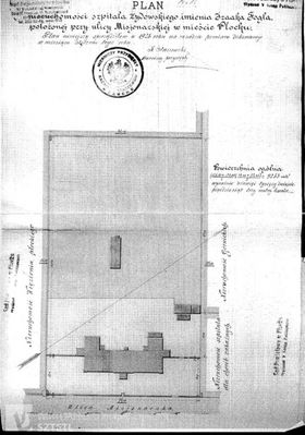 plan szpitala żydowskiego
W roku 1882 został uruchomiony szpital żydowski im. Izaaka Fogla przy ulicy Misjonarskiej
Słowa kluczowe: szpital plan fogl izaak