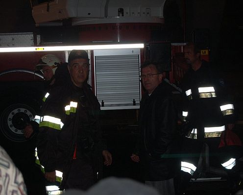 Pożar DH Tayger 7.10.2006
Właściciel w rozmowie ze strażą
