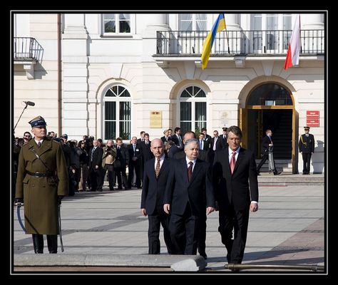 Prezydent Ukrainy Wiktor Juszczenko i prezydent RP Lech Kaczyński podczas wizyty w Płocku
- 7.III.2007 rok -
