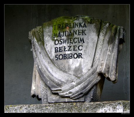 Zwieńczenie pomnika martyrologii Żydów Polskich
Znajdującego się na cmentarzu żydowskim przy ul. Mickiewicza
