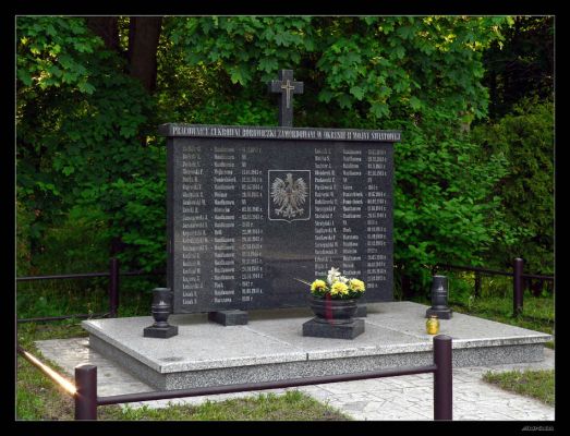 Ku czci pomordowanym pracownikom Cukrowni Borowiczki
Tablica stojąca przed Cukrownią w Borowiczkach.
Na tablicy wykuto nazwiska pomordowanych pracowników CB w obozach podczas II Wojny Światowej
