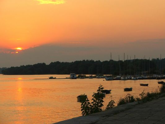 Zachód słońca nad Wisełką
