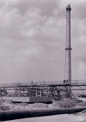 Claus w budowie
Komin, którego już nie ma
