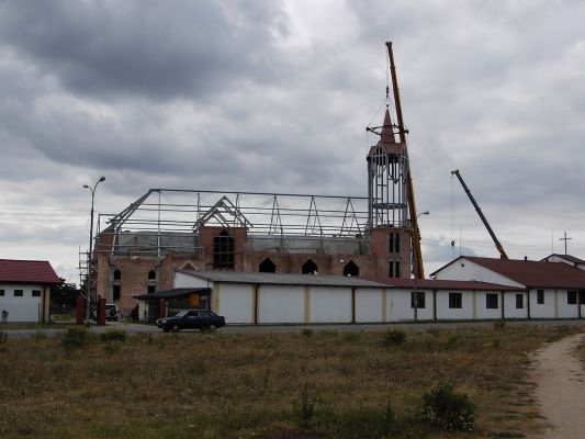 Montaż pierwszej wieży na kościele św. Wojciecha
Zdjęcie wykonano w rejonie ul. Św. Wojciecha.
Słowa kluczowe: kościół św. Wojciecha ulica Św. Wojciecha