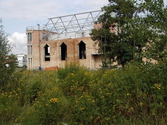 Kościół św. Wojciecha w budowie
Zdjęcie wykonano przed zamontowaniem wież.
Słowa kluczowe: Podolszyce Południe kościół św. Wojciecha