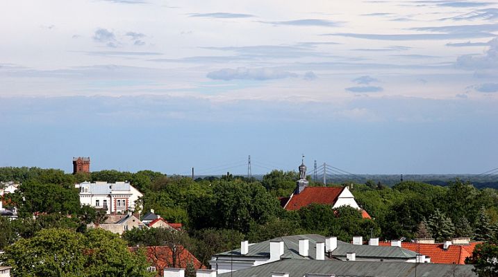Panorama Płocka - widok  z wieży obserwatorium astronomicznego.
