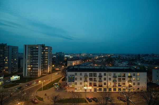 od centrum na północ
Płock
