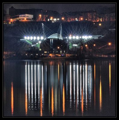 Amfiteatr by night in Płock
