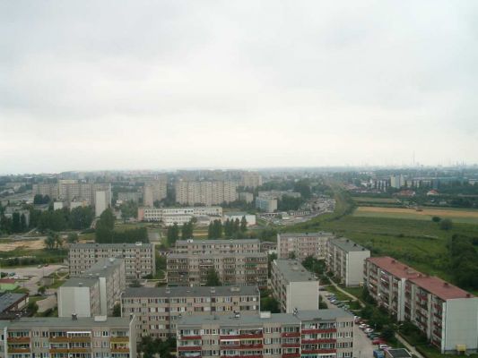 Foto z komina cotex-u - Widok na byłą szkołe nr.2
