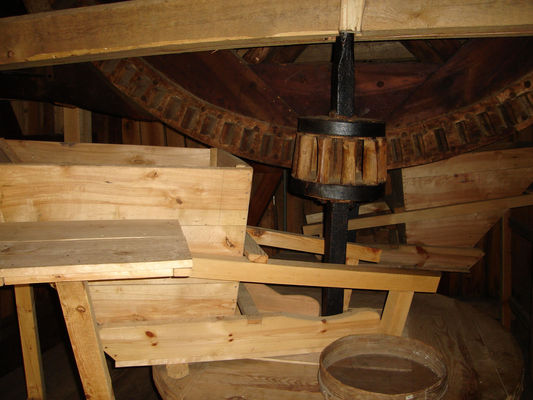 Skansen w Sierpcu
Wnętrze młyna.
