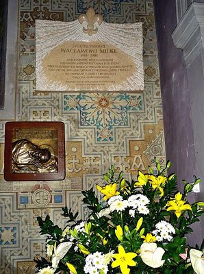 Katedra - najnowsze epitafium
Tablica upamiętniająca druha Milkego, odsłonięta 5 czerwca 2009 r.
