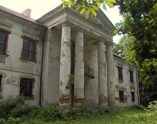 Staroźreby - Pałac z XVIII/XIX wieku
Fronton.
Słowa kluczowe: Staroźreby