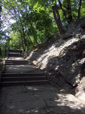 Alejka prowadząca na Tumskie Wzgórze.
