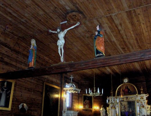 Zakrzewo Kościelne
Scena Ukrzyżowania, XVI wieczne figury na belce tęczowej.
Słowa kluczowe: Zakrzewo Kościelne