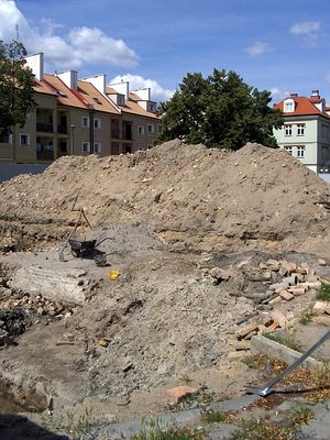 Plac 13 Straconych
Wykopaliska, lipiec 2008 r.
Słowa kluczowe: Płock wykopaliska