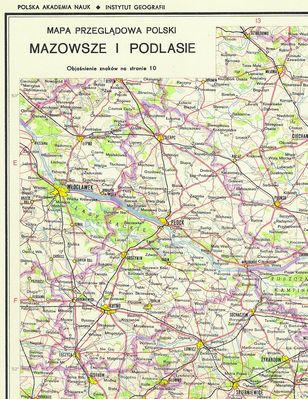 WOJEWÓDZTWO PŁOCKIE
Fragment mapy z 1977r.
