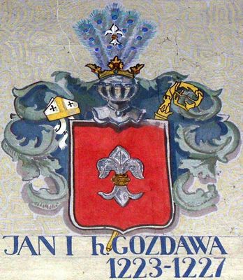HERBOWY POCZET BISKUPÓW PŁOCKICH wg fryzu w katedrze płockiej
10. Jan I herbu Gozdawa (1223 - 1227)
Słowa kluczowe: katedra herb biskup Jan