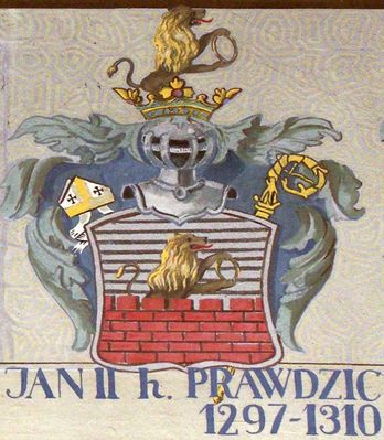 HERBOWY POCZET BISKUPÓW PŁOCKICH wg fryzu w katedrze płockiej
19. Jan II herbu Prawdzic (1297 - 1310)
Słowa kluczowe: katedra herb biskup Jan