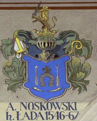 HERBOWY POCZET BISKUPÓW PŁOCKICH wg fryzu w katedrze płockiej
47. Andrzej Noskowski herbu Łada (1546 - 1567)
Słowa kluczowe: katedra herb biskup Noskowski