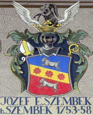 HERBOWY POCZET BISKUPÓW PŁOCKICH wg fryzu katedrze płockiej
63. Józef Eustachy Szembek herbu Szembek (1753 - 1758)
Słowa kluczowe: katedra herb biskup Szembek