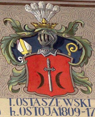 HERBOWY POCZET BISKUPÓW PŁOCKICH wg fryzu w katedrze płockiej
68. Tomasz Ostaszewski herbu Ostoja (1809 - 1817)
Słowa kluczowe: katedra herb biskup Ostaszewski