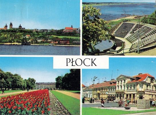 Widokówka z 1979 r.
Wzgórze Tumskie. Amfiteatr. Plac Obrońców Warszawy. Pomnik poświęcony pamięci poległych w walce o wolność Ojczyzny. 
fot. J.Proppe, G. Russ
