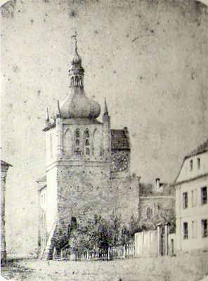 Wieża zegarowa
Rysunek Edwarda Jurgensa z ok.1850 r.
