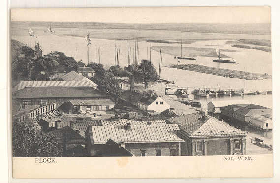 Płock nad Wisłą 1910 rok
