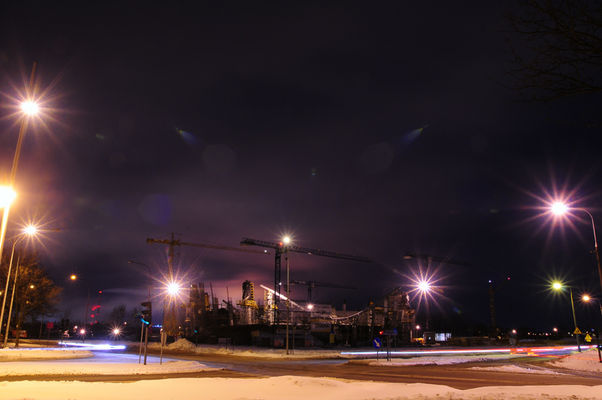 gwiazy nad Płockiem
widok na dźwigi hali sportowej
Słowa kluczowe: płock hala sportowa budowa 