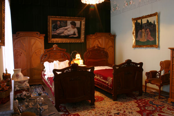 sypialnia w starym muzeum
